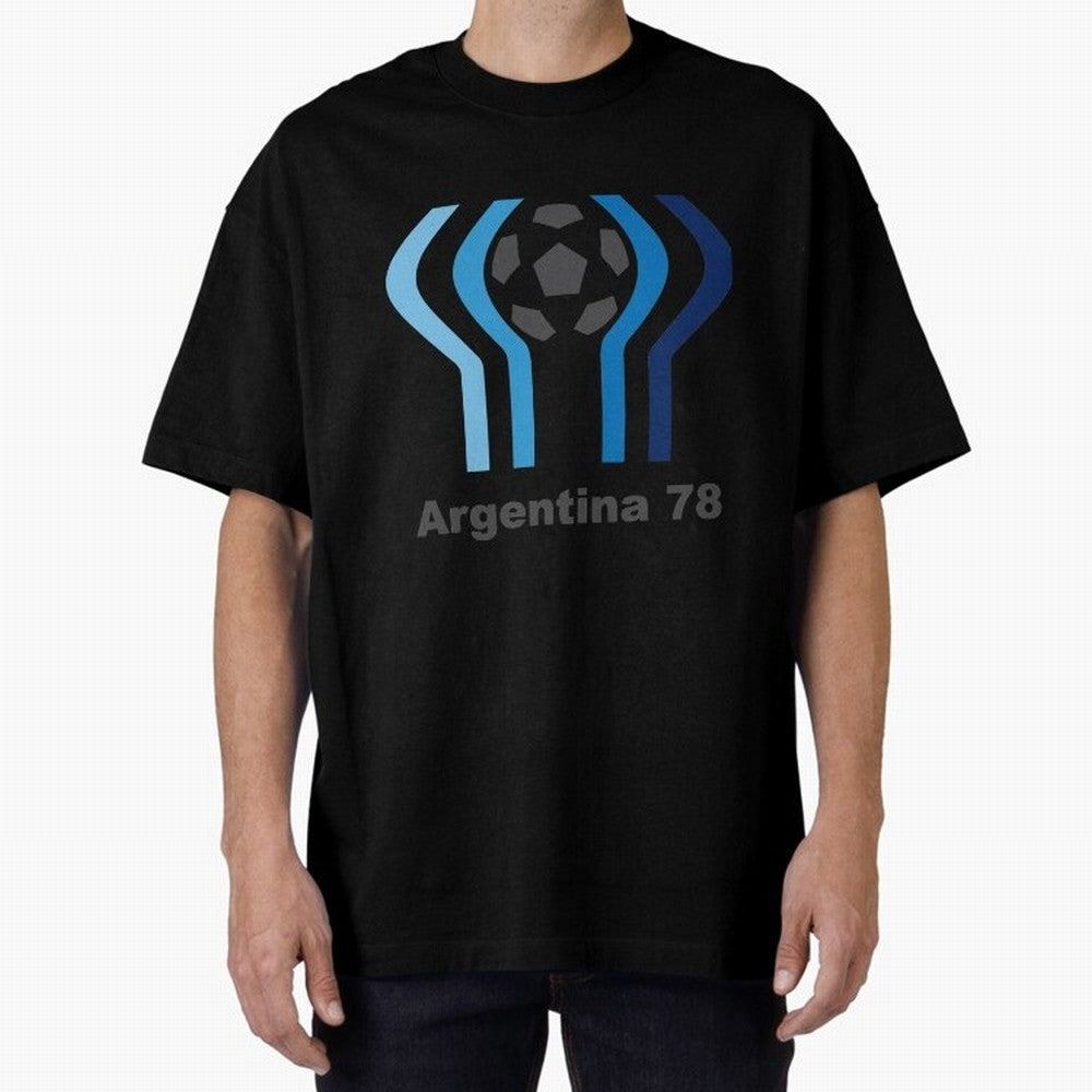 Retro Word Cup Logo1 Oversized T-Shirt Honor the Football Icons of the FIFA World Cup 2026 USA Canada Mexico Journey through Neymar Highlights, Germany Pride, Sports Nostalgia, International Competition, Famous Players and Unforgettable Victories;