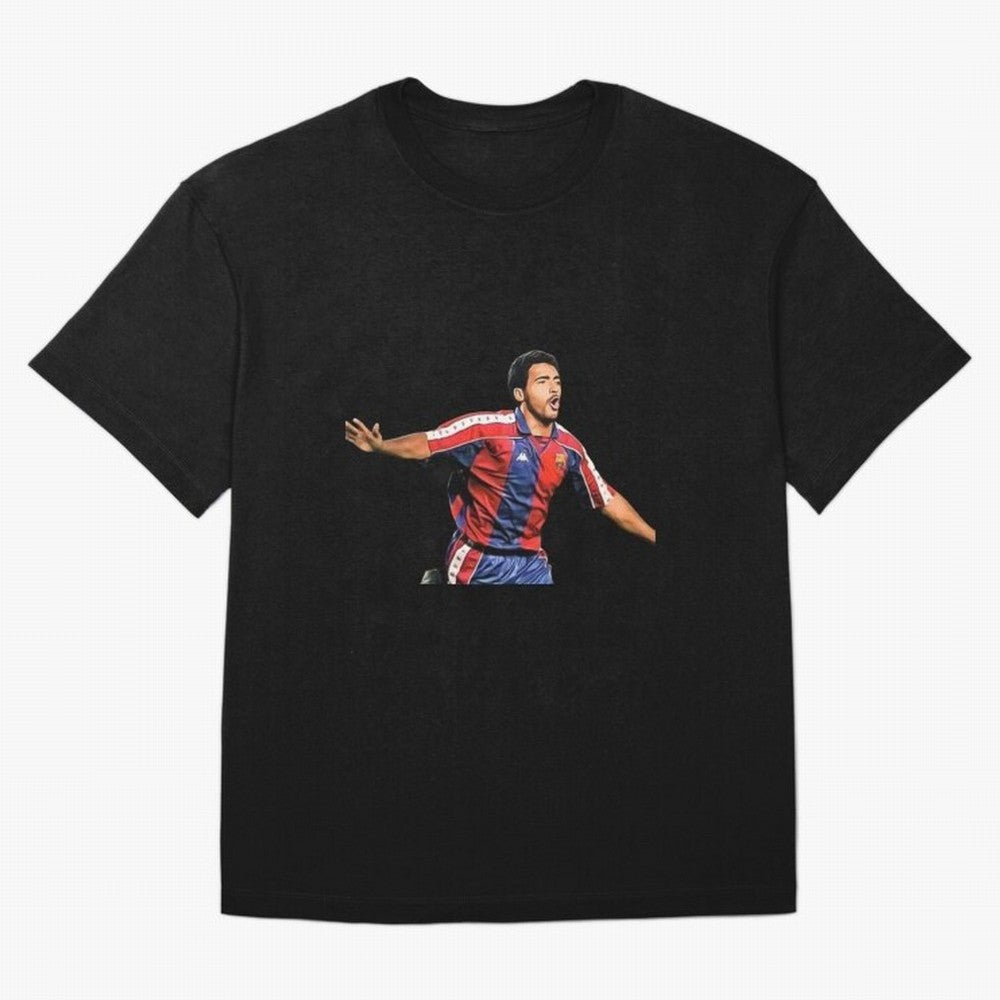Legends of The Beautiful Game Cartoon Collection Legends Romario Cartoon Artwork162 Oversized T-Shirt Create FIFA World Cup 2026 Group Stage for Fans of Neymar and Brazil, Portugal and Argentina, Bringing Classic Soccer Heritage, Championship