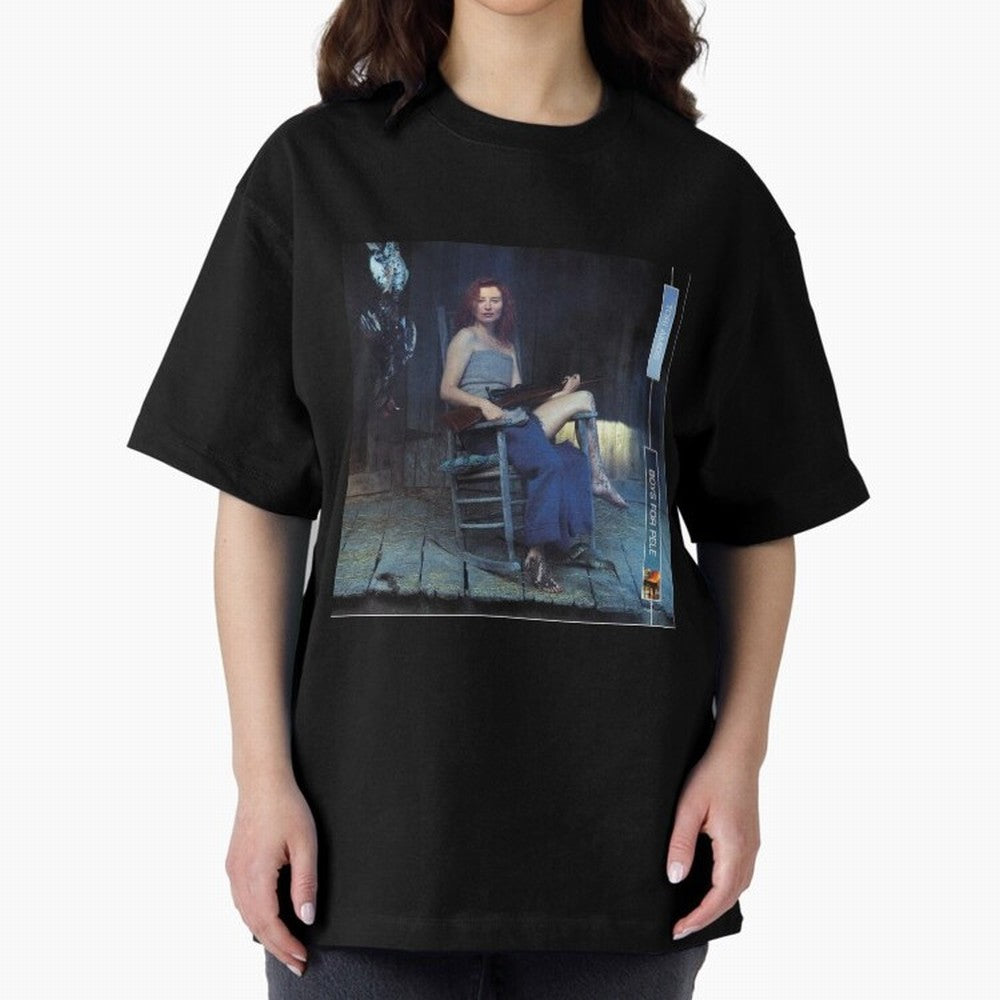 Tori Amos Boys For Pele Album Promo Art Retro Print Oversized T-Shirt Bring FIFA World Cup 2026 Group Stage Connected to Cristiano Ronaldo, Haaland and CR7, France and Portugal Energy, Football Passion, Legendary Performances, Festival Vibes and