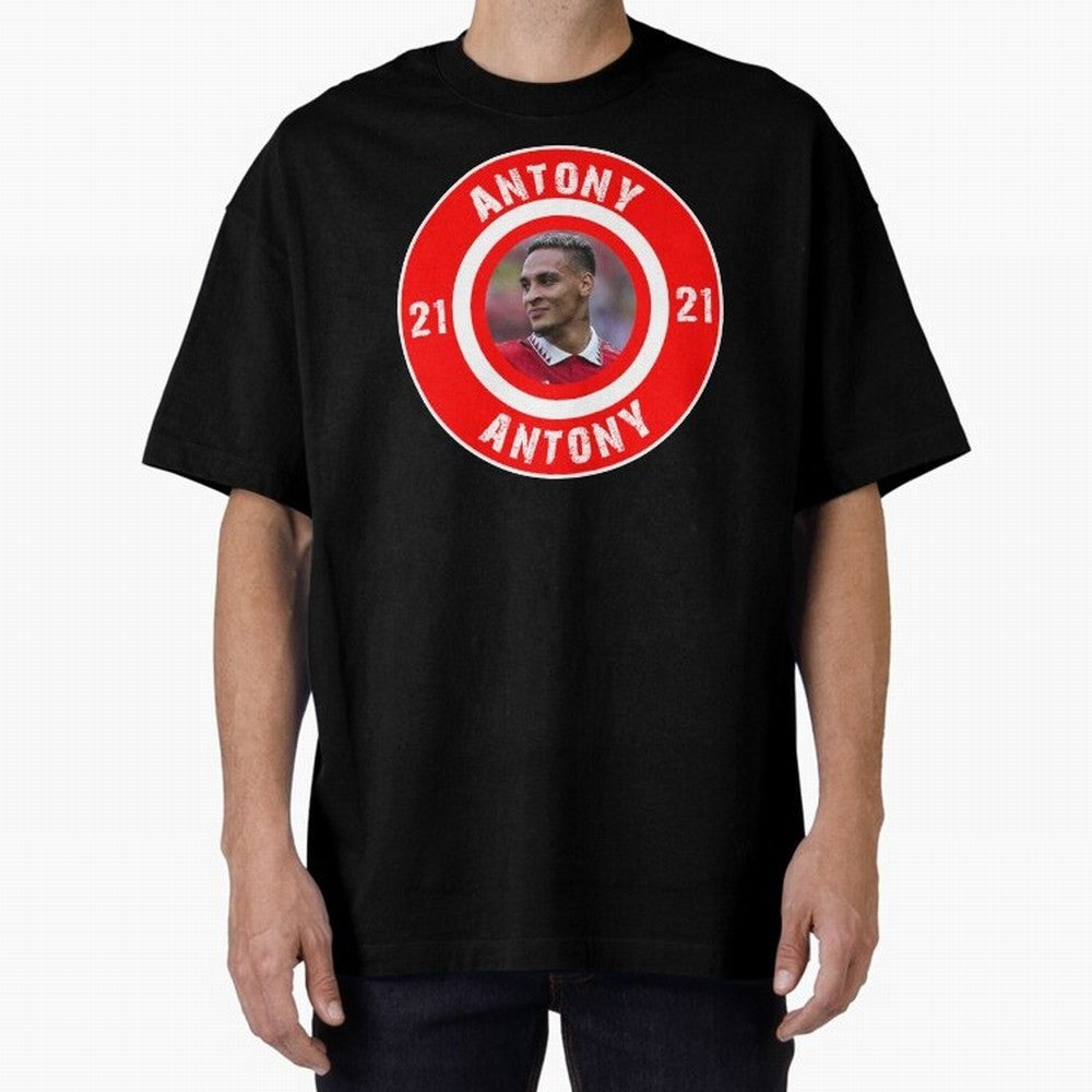 Antony Oversized T-Shirt Support Iconic Players in Global Football Passion for FIFA World Cup 2026 Group Stage, Driven by Neymar, England, Champion Mindset, Group Stage Buzz, Knockout Tension and Passionate Fan Culture; Created for Match Day