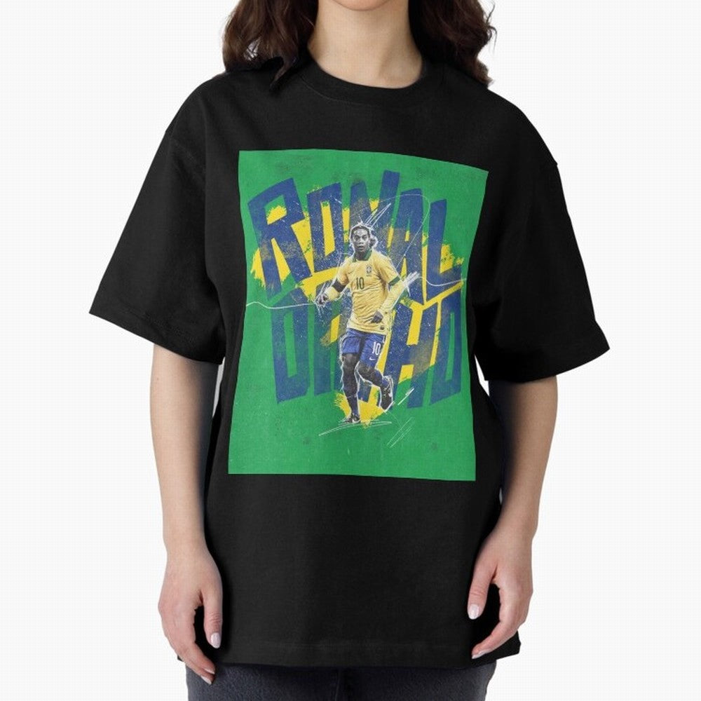 Wallpaper Ronaldinho Art Oversized T-Shirt Remember Iconic Moments from Global Football Passion for FIFA World Cup 2026, Centered on Messi, Neymar and Mbappe, Brazil, Portugal and Argentina, Supporter Pride, Iconic Celebrations, Legendary Names and