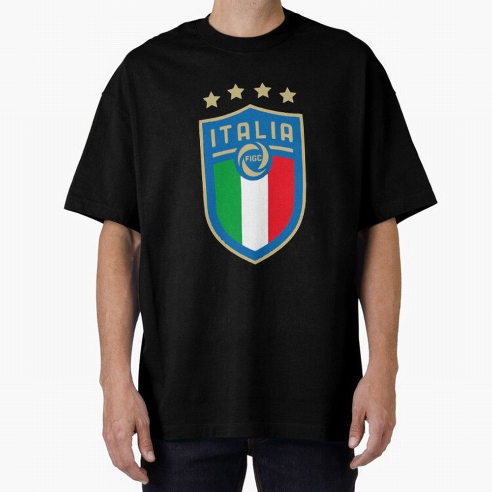 Italy Emblem Oversized T-Shirt Feel FIFA World Cup 2026 Group Stage Spirit, Built around Spain, Messi, Neymar and Mbappe, Stadium Chants, National Pride, Trophy Dreams and Unforgettable Football Memories; Created for Match Day Parties, Soccer