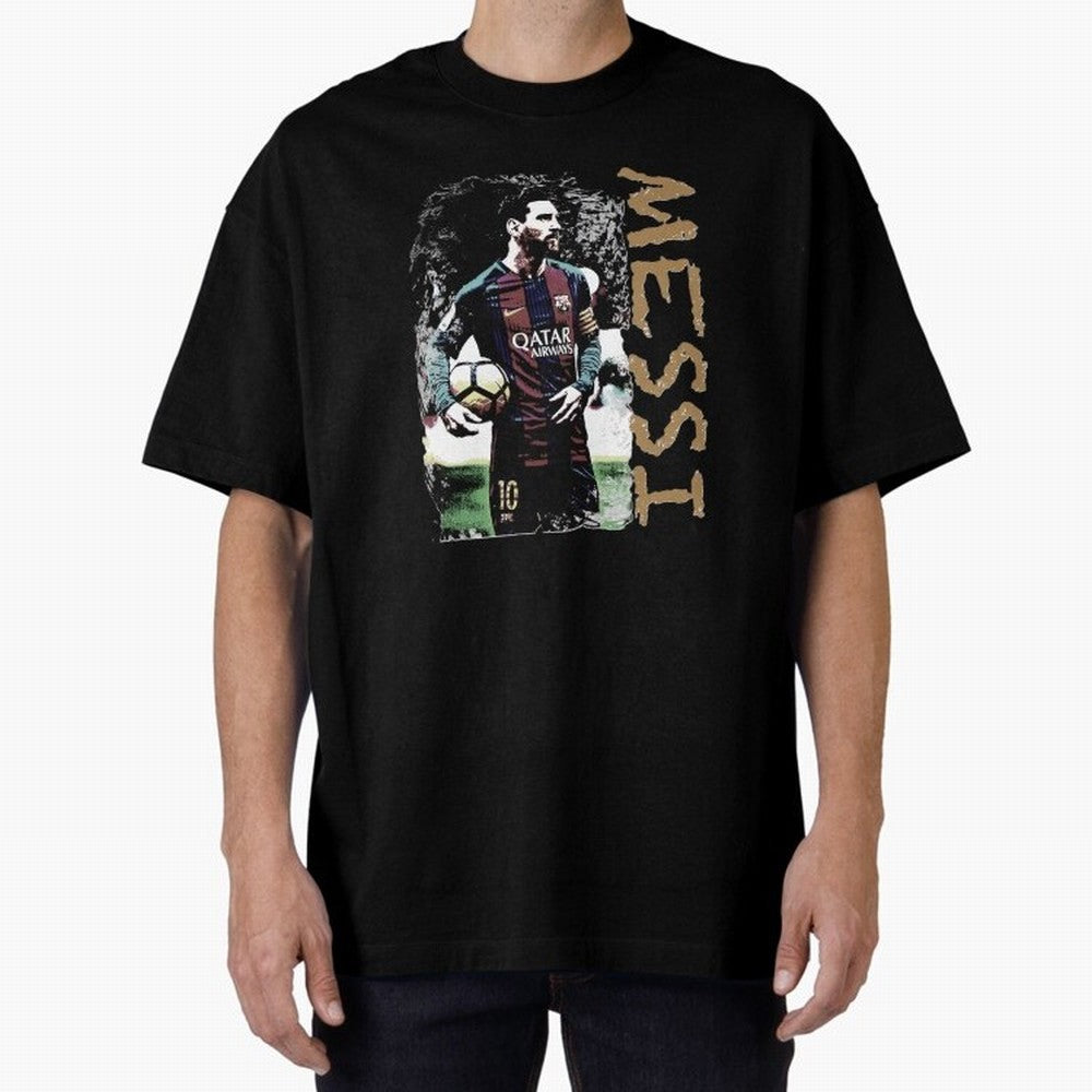 messi 10 Lionel messi FC Barcelona Oversized T-Shirt Bring Legendary Rivalry Energy to Global Football Passion for FIFA World Cup 2026 USA Canada Mexico, Celebrating CR7 and Messi, Spain, Sports Nostalgia, International Competition, Famous Players