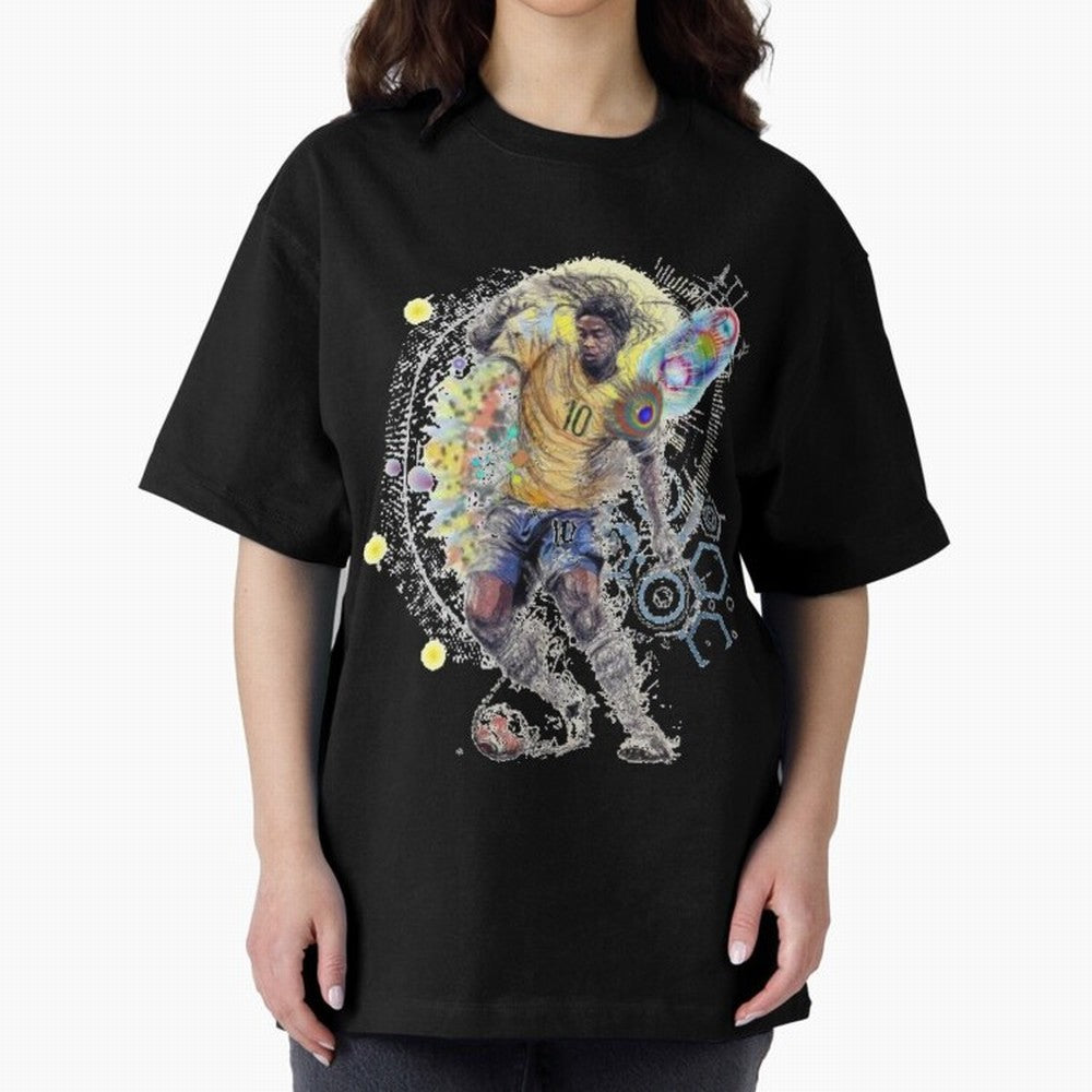 Ronaldin Football Player Oversized T-Shirt Celebrate National Team Dreams in the FIFA World Cup 2026 Group Stage Journey through Messi, CR7 and Mbappe Highlights, Portugal, Spain and Germany Pride, Football History, Final Match Energy, Crowd Noise