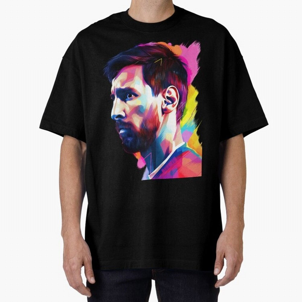 GOAT Messi - illustration Oversized T-Shirt Experience FIFA World Cup 2026 Group Stage Highlighting Neymar, France Energy, Supporter Pride, Iconic Celebrations, Legendary Names and Global Match Day Energy; Built for Supporters Chasing Trophy