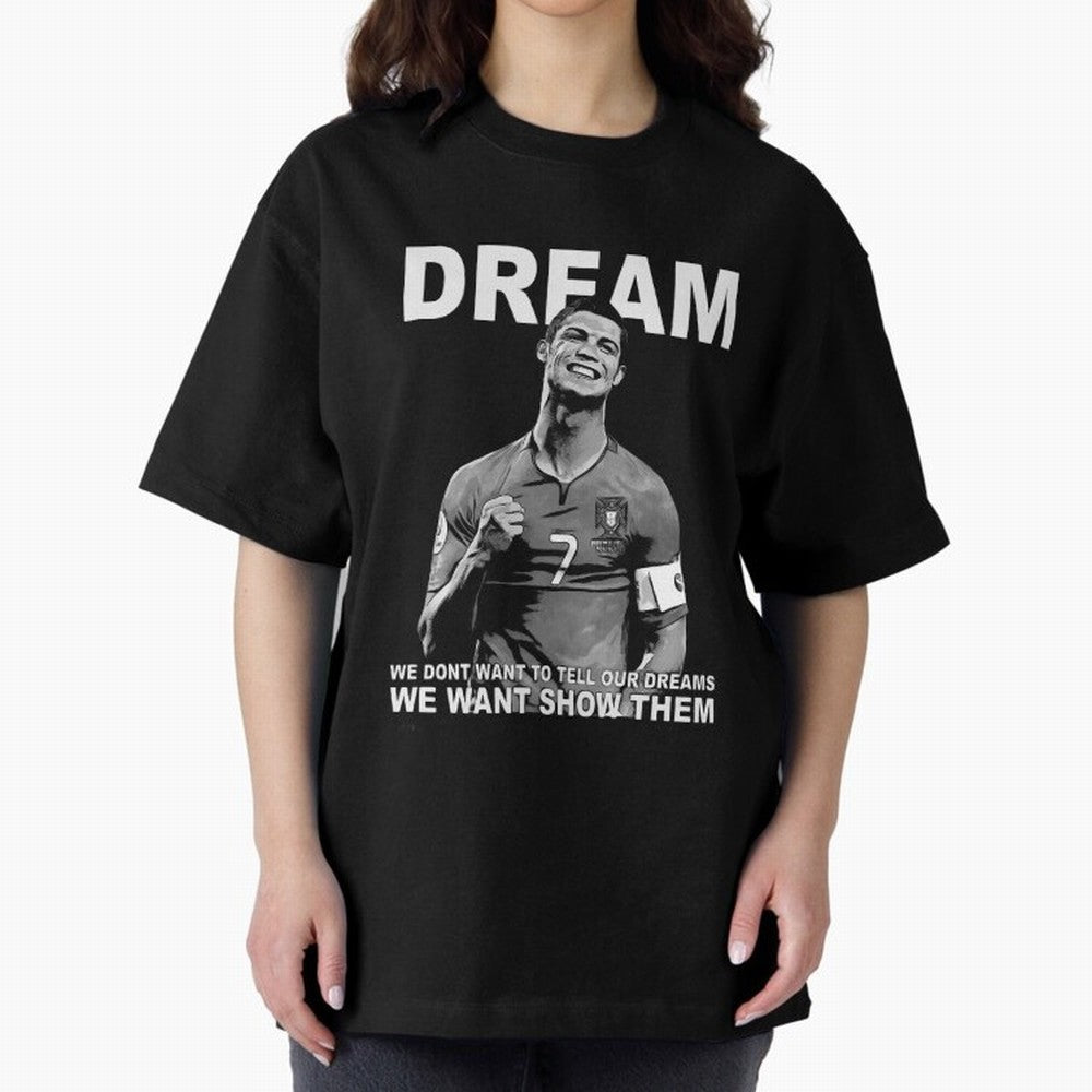 christiano ronaldo Oversized T-Shirt Carry the Dream of Global Football Passion for FIFA World Cup 2026 USA Canada Mexico, Inspired by Cristiano Ronaldo, Haaland and CR7, Argentina, Football History, Final Match Energy, Crowd Noise and Once in a