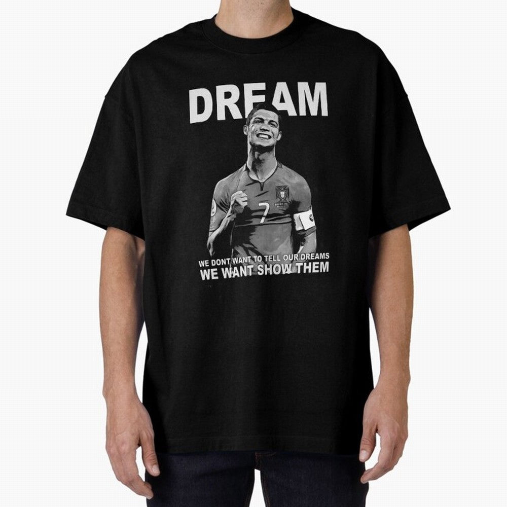 christiano ronaldo Oversized T-Shirt Carry the Dream of Global Football Passion for FIFA World Cup 2026 USA Canada Mexico, Inspired by Cristiano Ronaldo, Haaland and CR7, Argentina, Football History, Final Match Energy, Crowd Noise and Once in a
