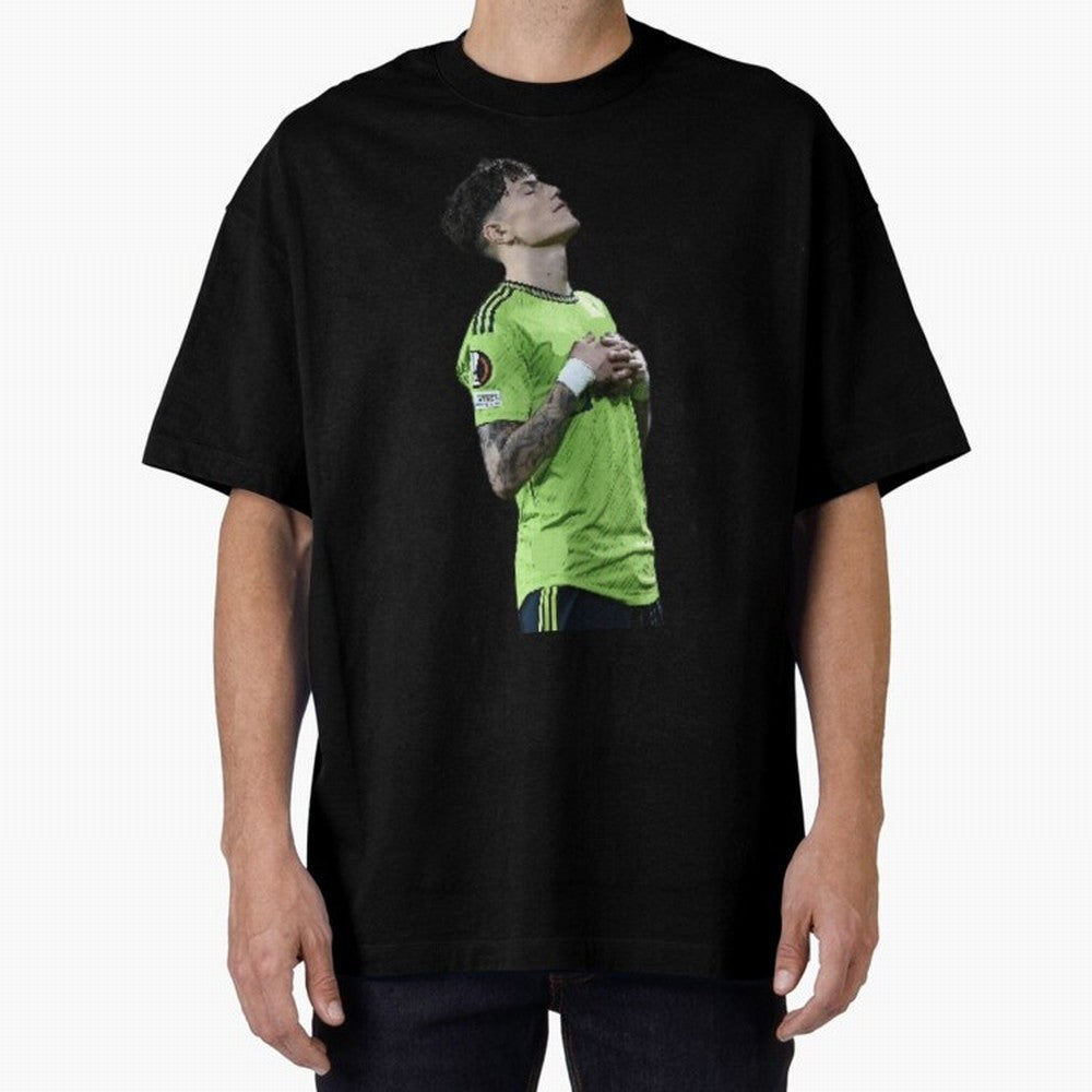 Garnacho Inner Peace Celebration Oversized T-Shirt Remember the FIFA World Cup 2026 Journey through CR7 Highlights, Argentina Pride, Football Passion, Legendary Performances, Festival Vibes and Supporter Community; Made for Collectors Who Enjoy