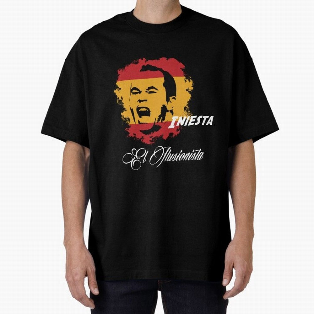 Spain Andres Iniesta Football World Cup 2014 Oversized T-Shirt Discover Match Day Hype around FIFA World Cup 2026 USA Canada Mexico, CR7 and Messi, Argentina and Brazil, Retro Football Energy, Iconic Rivalries, Trophy Chase Drama and Stadium