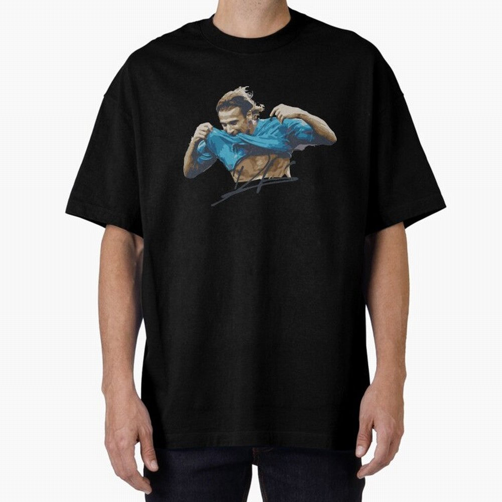 Diego Forlan Football Legends Oversized T-Shirt Share FIFA World Cup 2026 Group Stage for Fans of CR7 and Messi and Germany, Bringing Soccer Culture, Superstar Moments, National Team Dreams and Competitive Fire; Great for Watch Parties, Sports