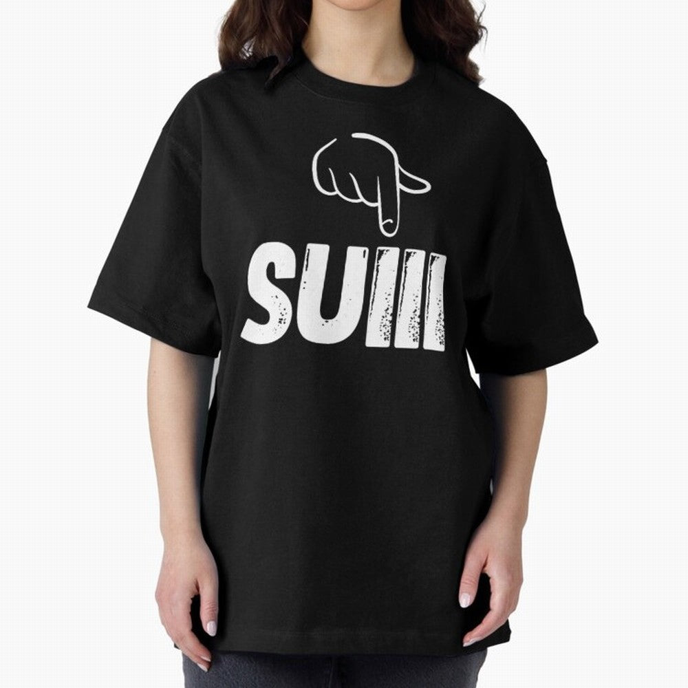 say suiiiii Oversized T-Shirt Fuel Your Fan Pride for FIFA World Cup 2026 USA Canada Mexico Made for Messi, Neymar and Mbappe, Germany Energy, Game Day Rituals, Football Legends, Country Pride and the Road to the Final; Perfect for Fans,