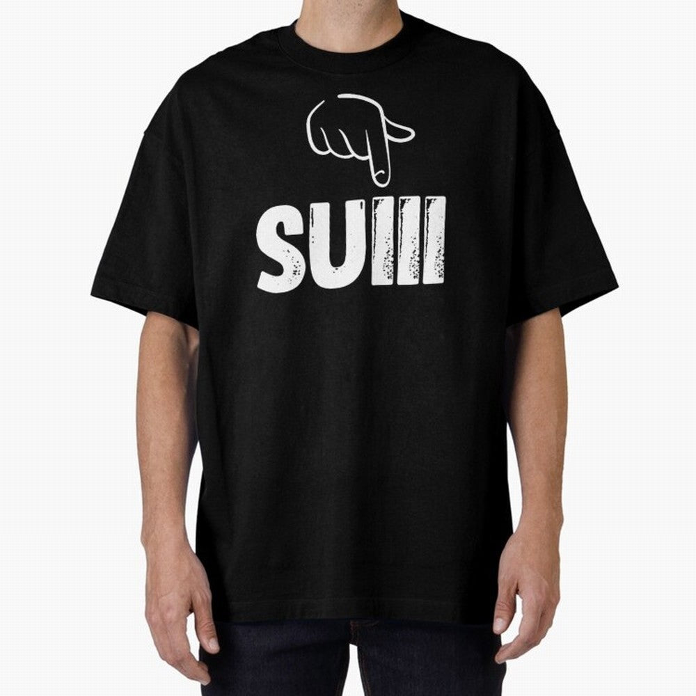 say suiiiii Oversized T-Shirt Fuel Your Fan Pride for FIFA World Cup 2026 USA Canada Mexico Made for Messi, Neymar and Mbappe, Germany Energy, Game Day Rituals, Football Legends, Country Pride and the Road to the Final; Perfect for Fans,
