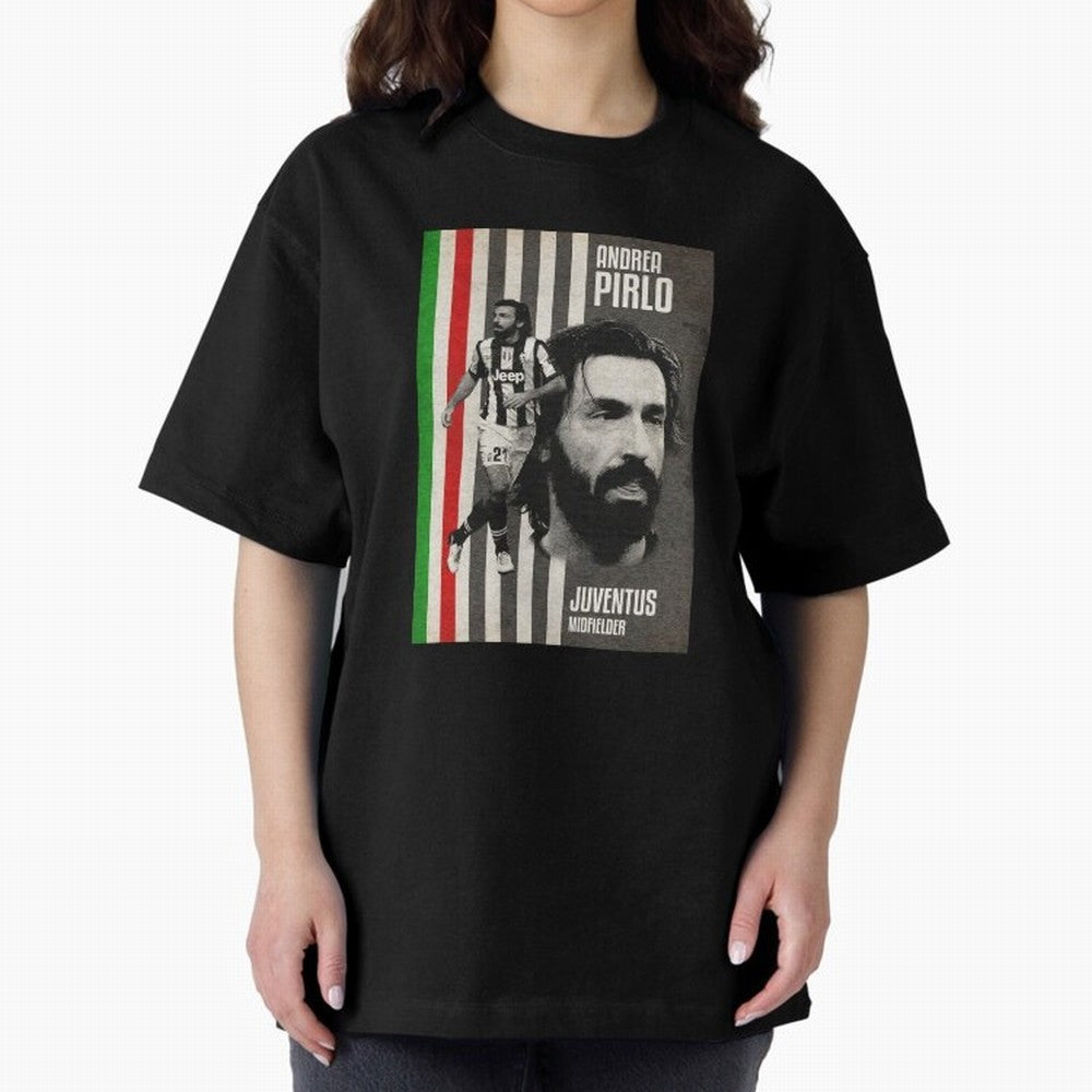 andrea pirlo juventus midfielder Oversized T-Shirt Bring a Champion Mindset to FIFA World Cup 2026 USA Canada Mexico for Fans of CR7 and Messi and Argentina, Bringing Vintage Soccer Flavor, Modern Football Stars, National Flags and Final Night