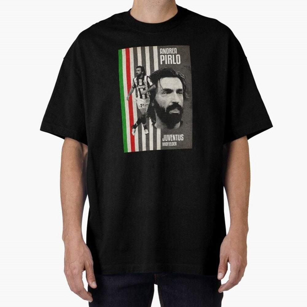andrea pirlo juventus midfielder Oversized T-Shirt Bring a Champion Mindset to FIFA World Cup 2026 USA Canada Mexico for Fans of CR7 and Messi and Argentina, Bringing Vintage Soccer Flavor, Modern Football Stars, National Flags and Final Night
