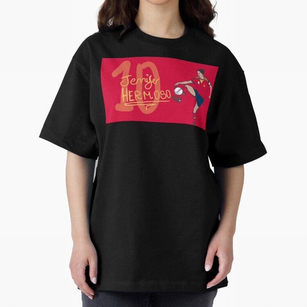 Jennifer Hermoso Oversized T-Shirt Get Ready for Match Day Hype around FIFA World Cup 2026 USA Canada Mexico, Neymar, Haaland and Cristiano Ronaldo, Argentina, France and Brazil, Game Day Rituals, Football Legends, Country Pride and the Road to the