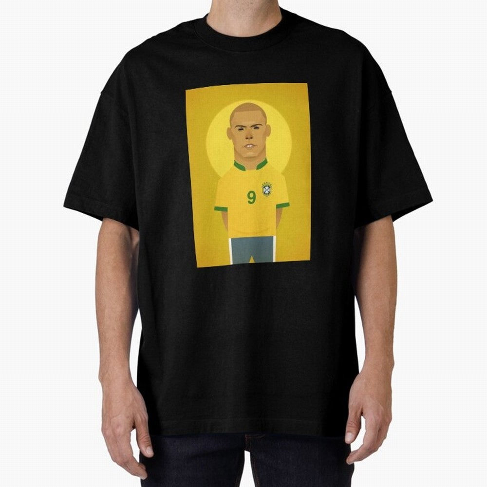 Brazilian Football Player from Milano Oversized T-Shirt Enjoy Match Day Hype around FIFA World Cup 2026 USA Canada Mexico, Mbappe and Neymar, England, Stadium Chants, National Pride, Trophy Dreams and Unforgettable Football Memories; Great for
