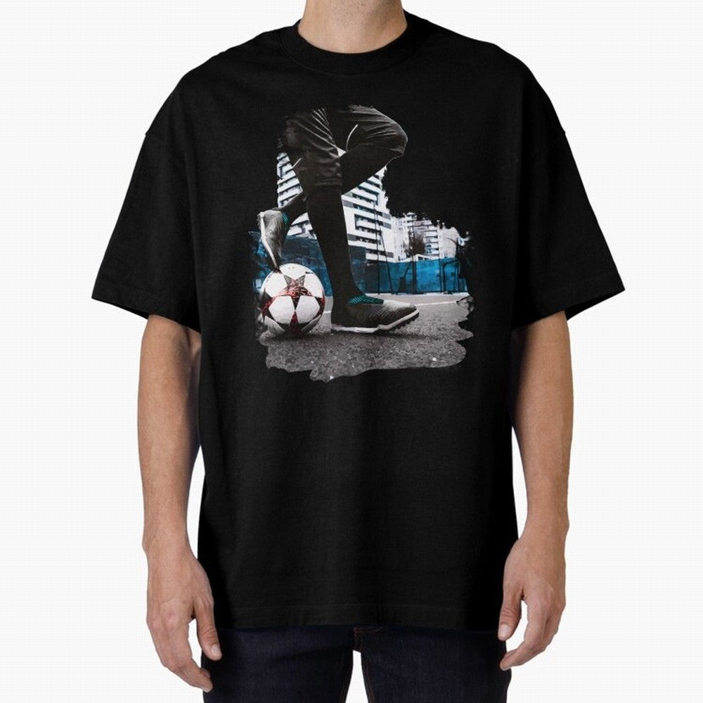 Street Soccer in my Hood Oversized T-Shirt Join the Global Buzz around Match Day Hype around FIFA World Cup 2026 USA Canada Mexico, Mbappe, Brazil, Portugal and Argentina, Fan Favorite Moments, National Team Passion, Big Match Drama and Soccer