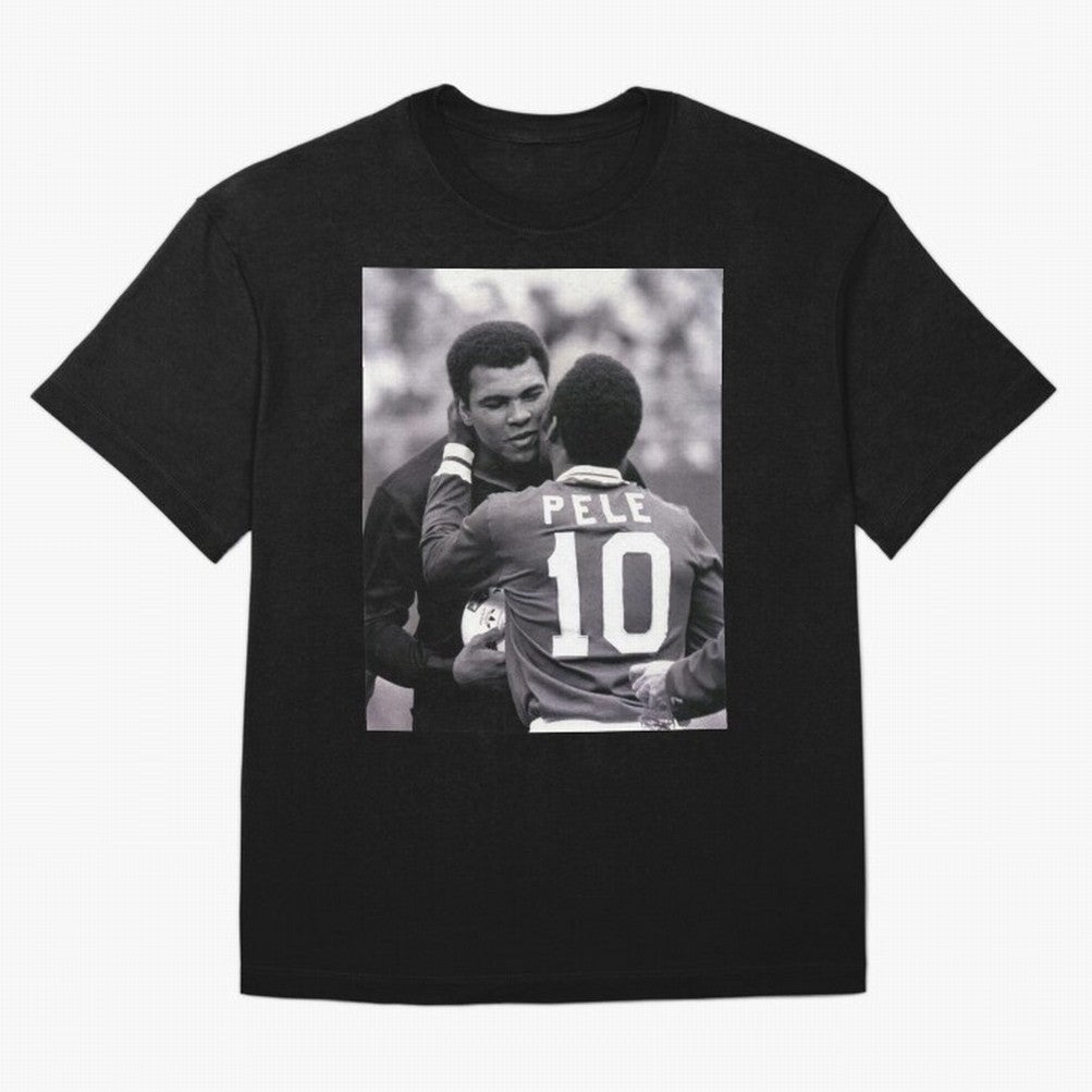 The Boxing Legend Meet The Football Legend Poster Oversized T-Shirt Bring Champion Energy into FIFA World Cup 2026 USA Canada Mexico Inspired by CR7 and Messi, England, France and Netherlands Energy, Stadium Memories, Football Loyalty,