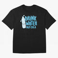 Drink Water Not Cola Kawaii Water Bottle? Oversized T-Shirt Embrace FIFA World Cup 2026 USA Canada Mexico Spirit, Capturing Netherlands, Messi, Soccer Culture, Superstar Moments, National Team Dreams and Competitive Fire; Perfect for Supporters Who