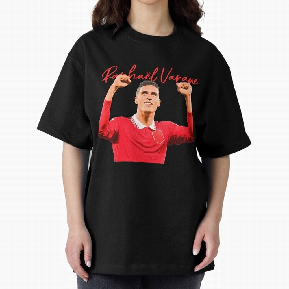 Rafael Varane Oversized T-Shirt Feel the Trophy Chase of Global Football Passion for FIFA World Cup 2026, Inspired by CR7 and Messi, France, Stadium Chants, National Pride, Trophy Dreams and Unforgettable Football Memories; Made for Die Hard