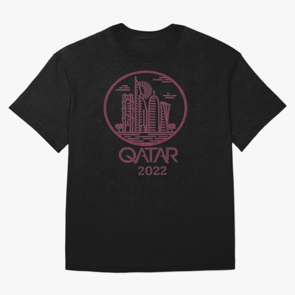 Qatar Welcome Oversized T-Shirt Bring Trophy Dreams to the FIFA World Cup 2026 USA Canada Mexico Journey through Haaland Highlights, Portugal Pride, Stadium Memories, Football Loyalty, International Chants and Championship Tradition; Built for