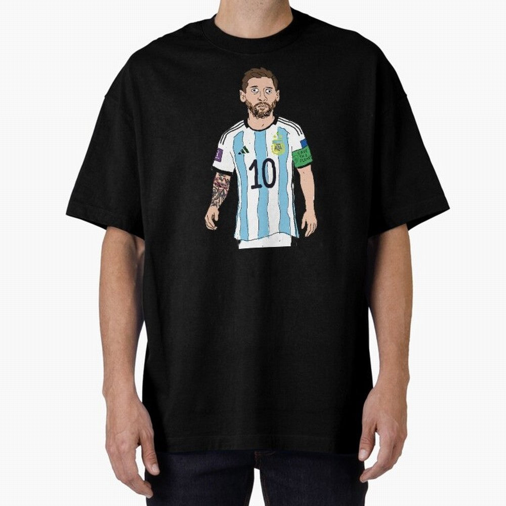 Badly Drawn Messi Classic T-Shirt Fuel Your Fan Pride for the FIFA World Cup 2026 USA Canada Mexico Journey through Messi, Neymar and Mbappe Highlights, England and Germany Pride, Classic Soccer Heritage, Championship Pressure, Fan Loyalty and