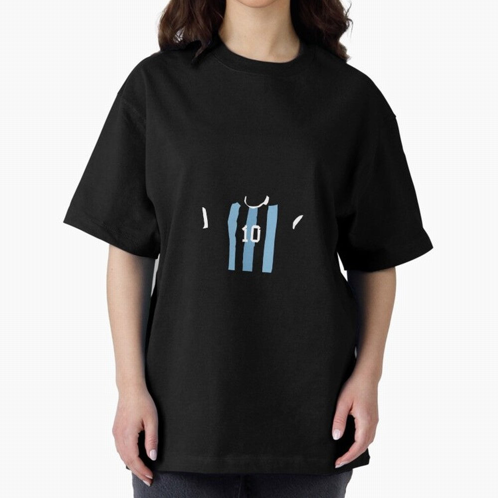 messi king world cup Oversized T-Shirt Celebrate Classic Football Spirit in FIFA World Cup 2026 Group Stage for Fans of Haaland and Mbappe and Argentina, Bringing Football History, Final Match Energy, Crowd Noise and Once in a Lifetime Moments;