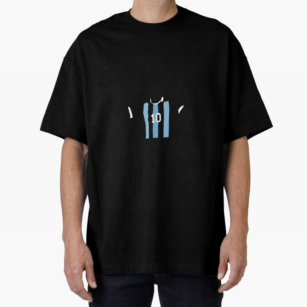 messi king world cup Oversized T-Shirt Celebrate Classic Football Spirit in FIFA World Cup 2026 Group Stage for Fans of Haaland and Mbappe and Argentina, Bringing Football History, Final Match Energy, Crowd Noise and Once in a Lifetime Moments;