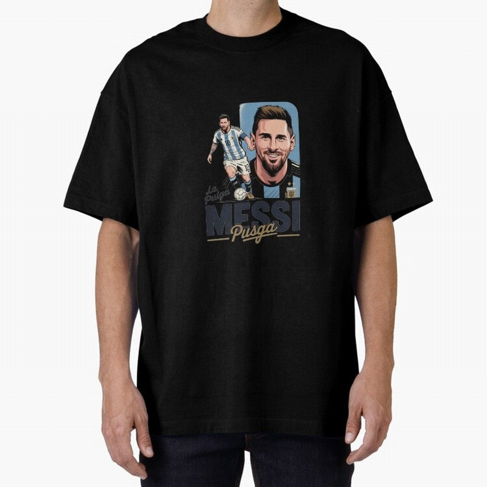 Lionel Messi Argentinian La Pulga Oversized T-Shirt Get Ready for FIFA World Cup 2026 USA Canada Mexico Spirit, Featuring England, Messi, CR7 and Mbappe, Worldwide Fan Energy, Dramatic Goals, Stadium Lights and Championship Celebrations; Perfect