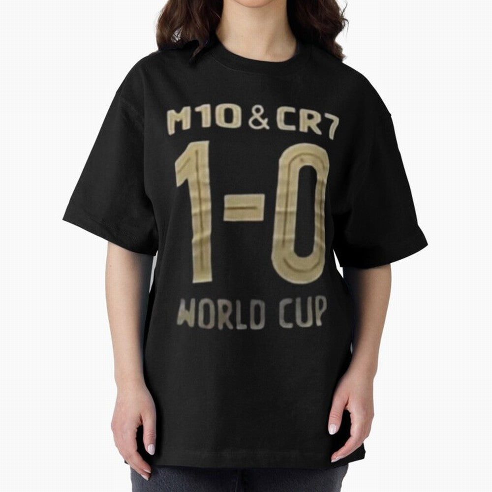 m10 and cr7 1-0 world cup football Classic T-Shirt Showcase FIFA World Cup 2026 for Fans of Haaland and England and Germany, Bringing Championship Spirit, Famous Goals, Roaring Crowds and International Football Unity; Perfect for Supporters Who