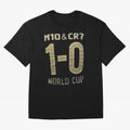 m10 and cr7 1-0 world cup football Classic T-Shirt Showcase FIFA World Cup 2026 for Fans of Haaland and England and Germany, Bringing Championship Spirit, Famous Goals, Roaring Crowds and International Football Unity; Perfect for Supporters Who