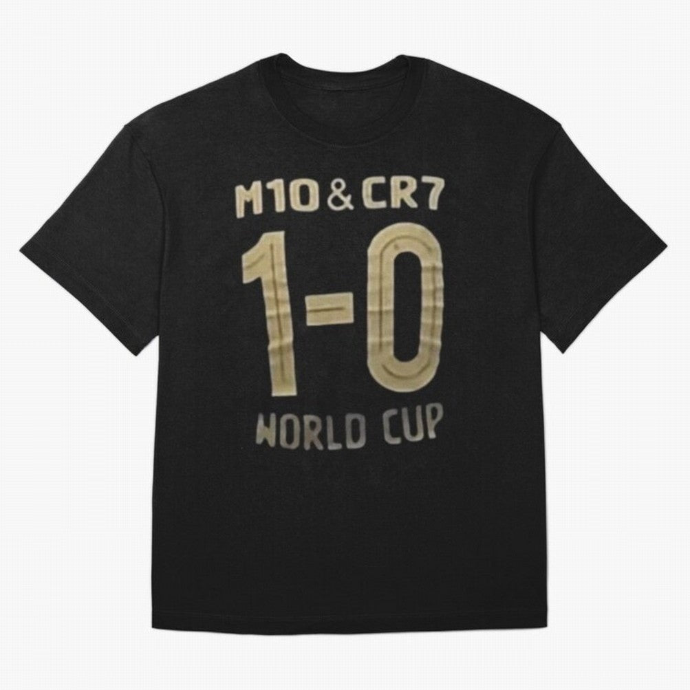 m10 and cr7 1-0 world cup football Classic T-Shirt Showcase FIFA World Cup 2026 for Fans of Haaland and England and Germany, Bringing Championship Spirit, Famous Goals, Roaring Crowds and International Football Unity; Perfect for Supporters Who