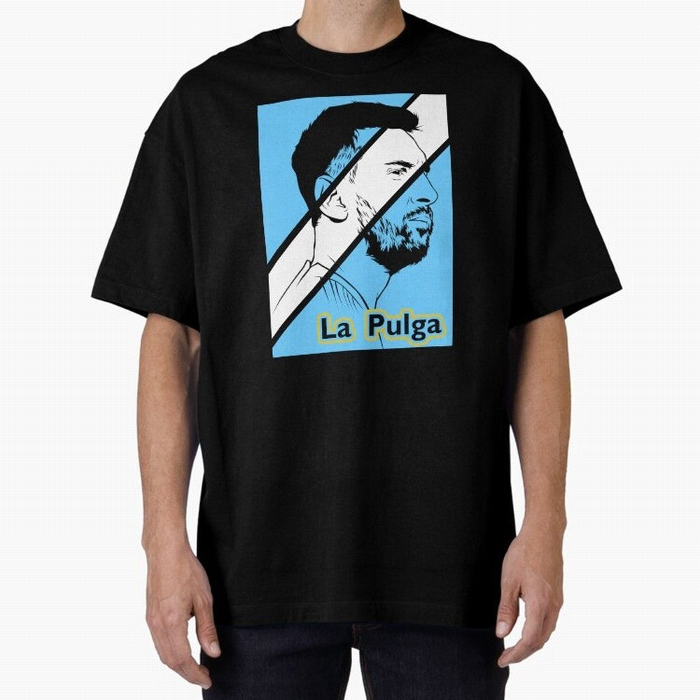 L Messi - Iconic Oversized T-Shirt Bring World Football Passion into FIFA World Cup 2026 Group Stage Connected to Messi, CR7 and Mbappe, England Energy, Football Festival Excitement, Trophy Ambitions, Country Rivalries and Star Player Buzz; Great