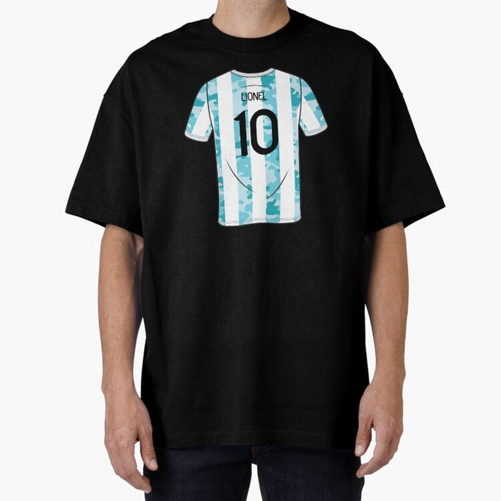 Jersey Illustration LeoMessi Classic T-Shirt Show Fan Pride Across Match Day Hype around FIFA World Cup 2026 USA Canada Mexico, Messi and Cristiano Ronaldo, Spain and Netherlands, Sports Nostalgia, International Competition, Famous Players and