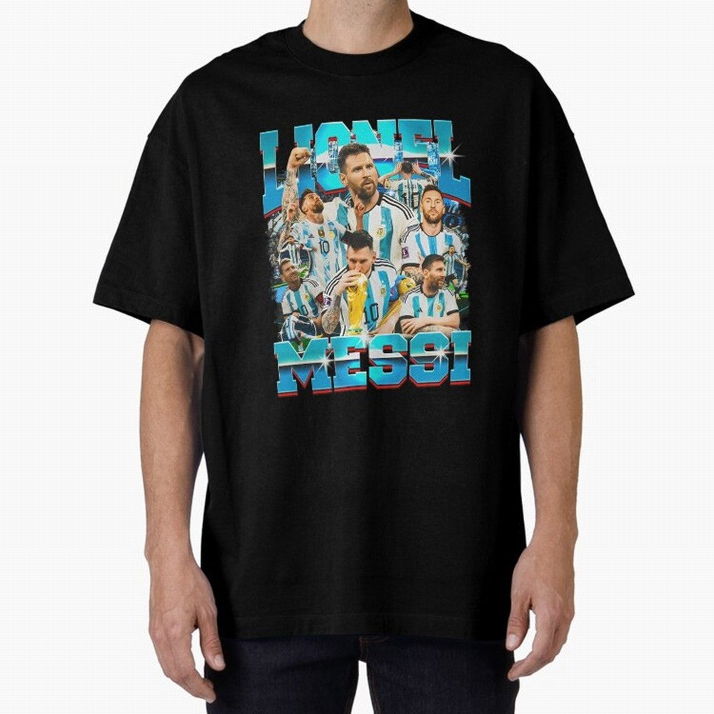 Lionel Messi Bootleg Essential T-Shirt Wear the Spirit of Match Day Hype around FIFA World Cup 2026 USA Canada Mexico, Messi, Neymar and Mbappe, Brazil, Portugal and Argentina, Football History, Final Match Energy, Crowd Noise and Once in a