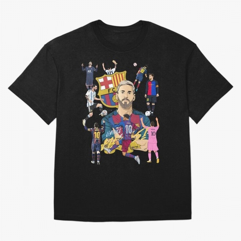 MESSI10 Oversized T-Shirt Join the Countdown to the FIFA World Cup 2026 Journey through Mbappe and Neymar Highlights, France and Portugal Pride, Sports Nostalgia, International Competition, Famous Players and Unforgettable Victories; Perfect for