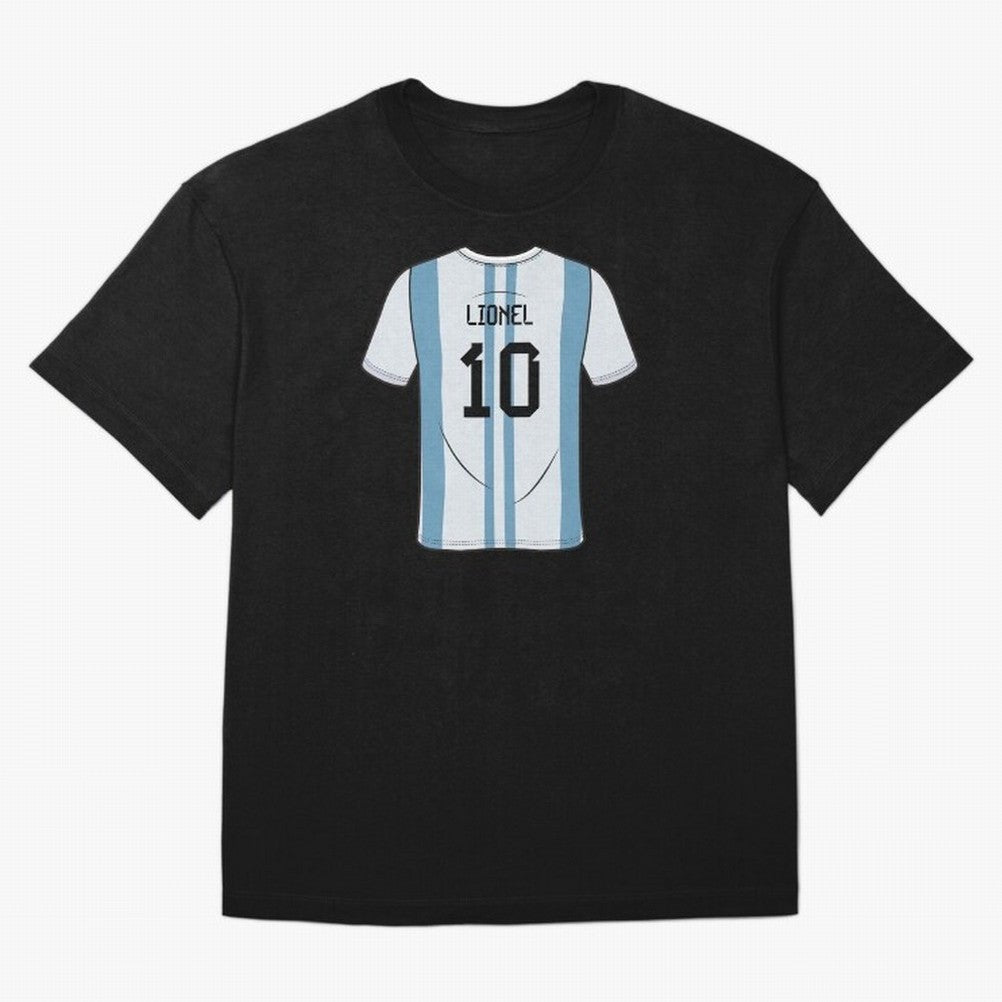 LeoMessi Jersey Illustration 2022 Oversized T-Shirt Feel the Heartbeat of the FIFA World Cup 2026 USA Canada Mexico Journey through Haaland Highlights, Spain and Netherlands Pride, Tournament Hype, Historic Matchups, Family Viewing Parties and
