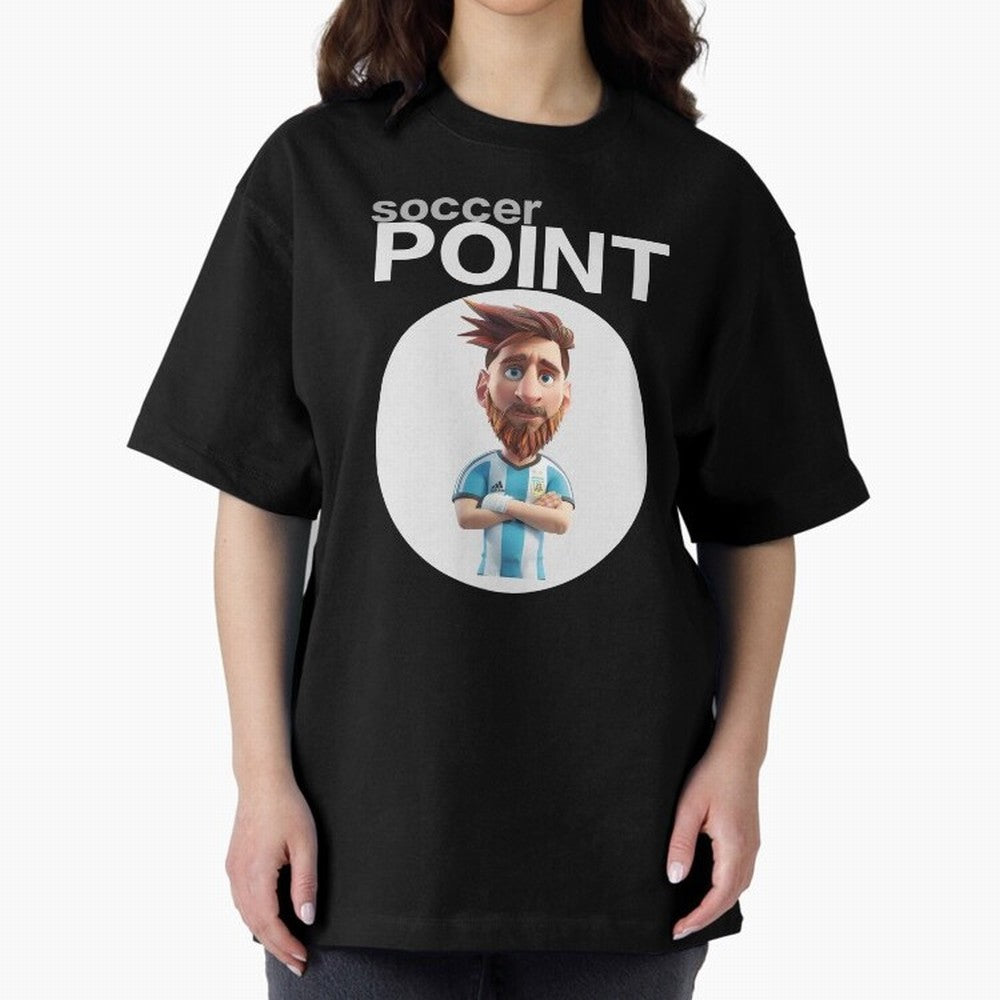 soccer POINT Oversized T-Shirt Keep the Legacy of FIFA World Cup 2026 USA Canada Mexico Spirit, Connected to France, Mbappe, Retro Football Energy, Iconic Rivalries, Trophy Chase Drama and Stadium Atmosphere; Great for Watch Parties, Sports Bars,