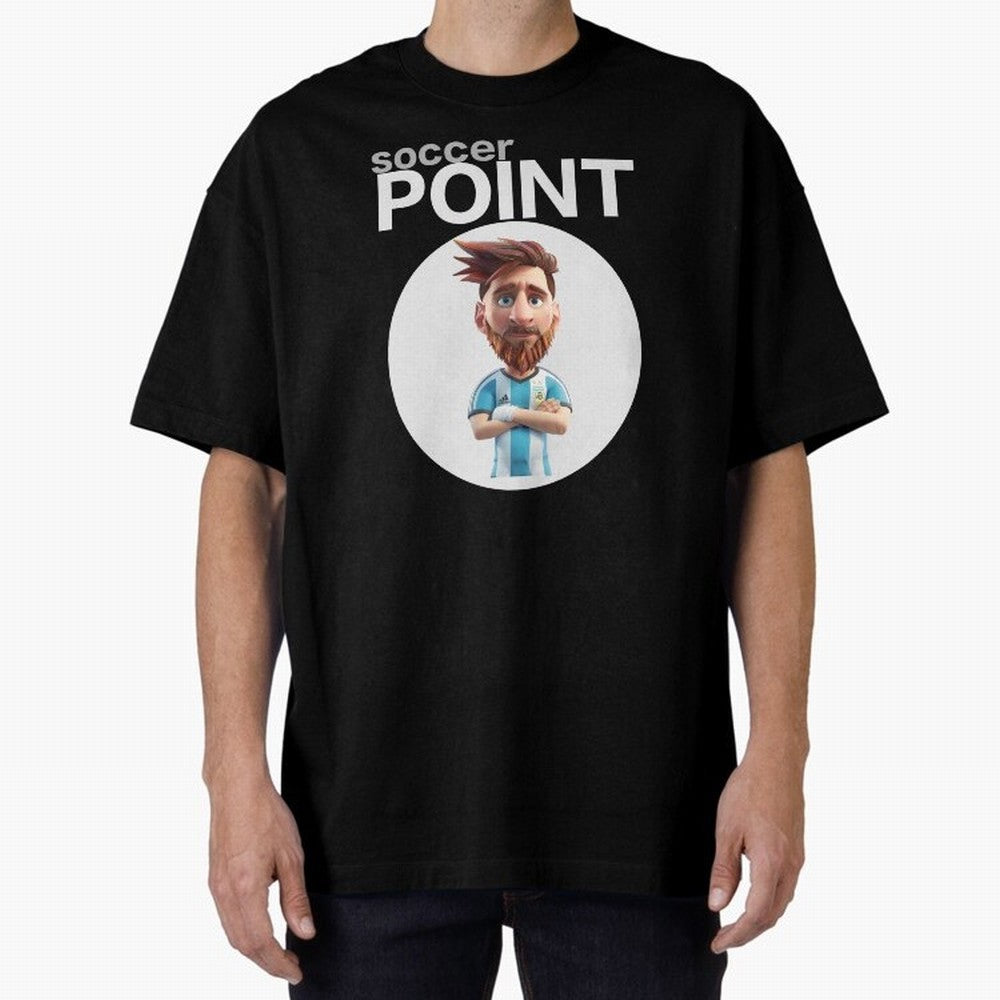soccer POINT Oversized T-Shirt Keep the Legacy of FIFA World Cup 2026 USA Canada Mexico Spirit, Connected to France, Mbappe, Retro Football Energy, Iconic Rivalries, Trophy Chase Drama and Stadium Atmosphere; Great for Watch Parties, Sports Bars,