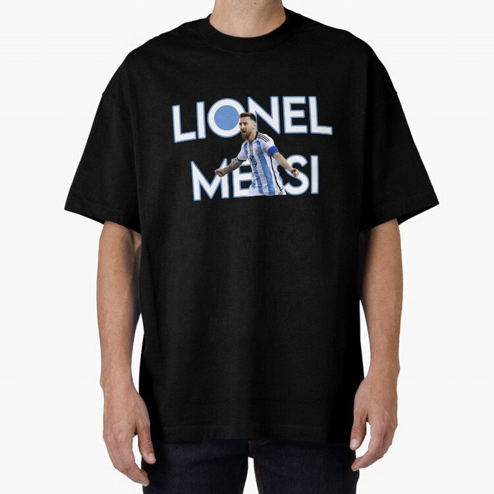Lionel Messi Oversized T-Shirt Honor FIFA World Cup 2026 USA Canada Mexico with Neymar, Brazil, Portugal and Argentina Energy, Worldwide Fan Energy, Dramatic Goals, Stadium Lights and Championship Celebrations; Built for Supporters Chasing Trophy