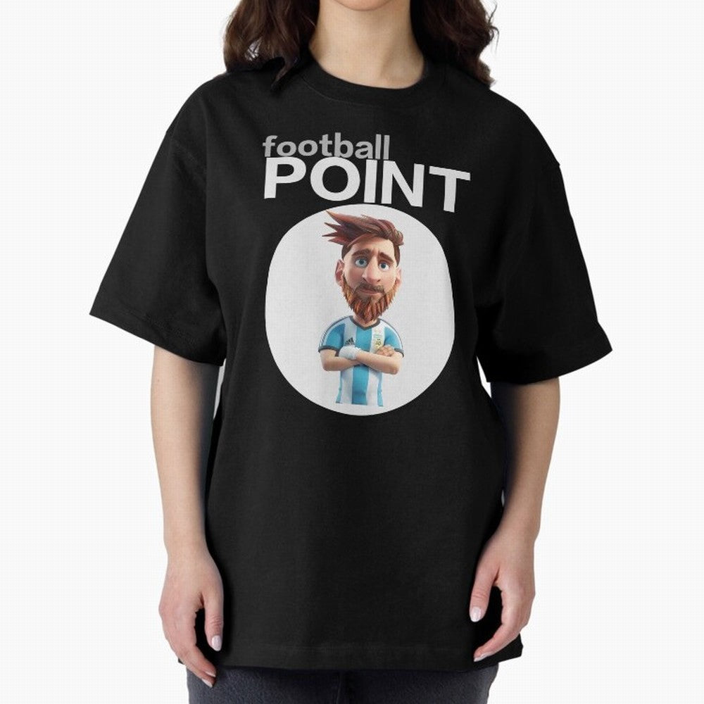 football POINT Oversized T-Shirt Feel the Heartbeat of the FIFA World Cup 2026 Group Stage Journey through Cristiano Ronaldo Highlights, Netherlands Pride, Supporter Pride, Iconic Celebrations, Legendary Names and Global Match Day Energy; Built for