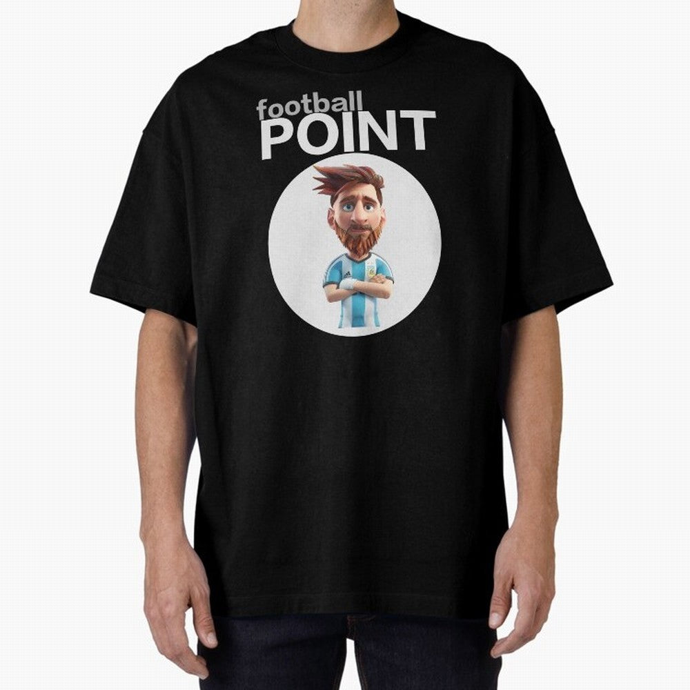football POINT Oversized T-Shirt Feel the Heartbeat of the FIFA World Cup 2026 Group Stage Journey through Cristiano Ronaldo Highlights, Netherlands Pride, Supporter Pride, Iconic Celebrations, Legendary Names and Global Match Day Energy; Built for