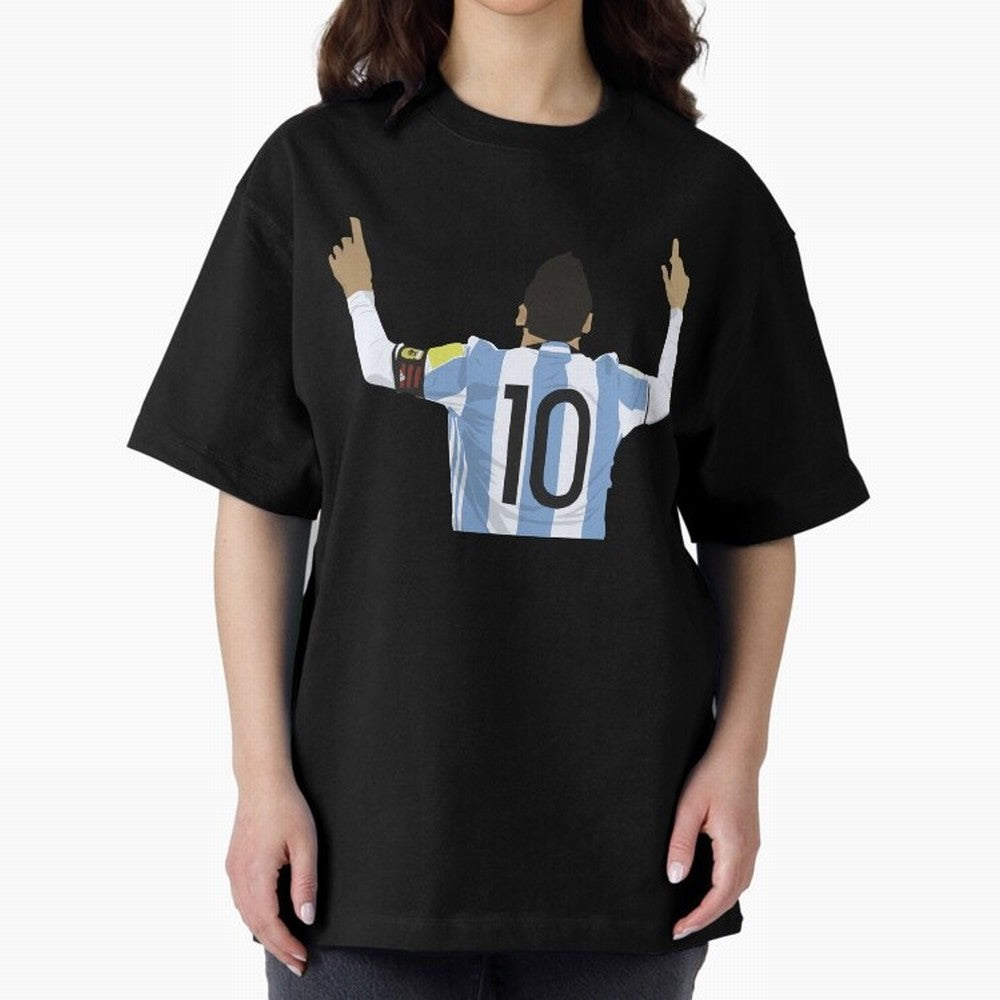 Leo- M10 Essential T-Shirt Spotlight Match Day Hype around FIFA World Cup 2026, Haaland, Germany, Match Day Excitement, Supporter Culture, Golden Goals and Global Football Passion; Perfect for People Who Love Argentina, Brazil, France, England,