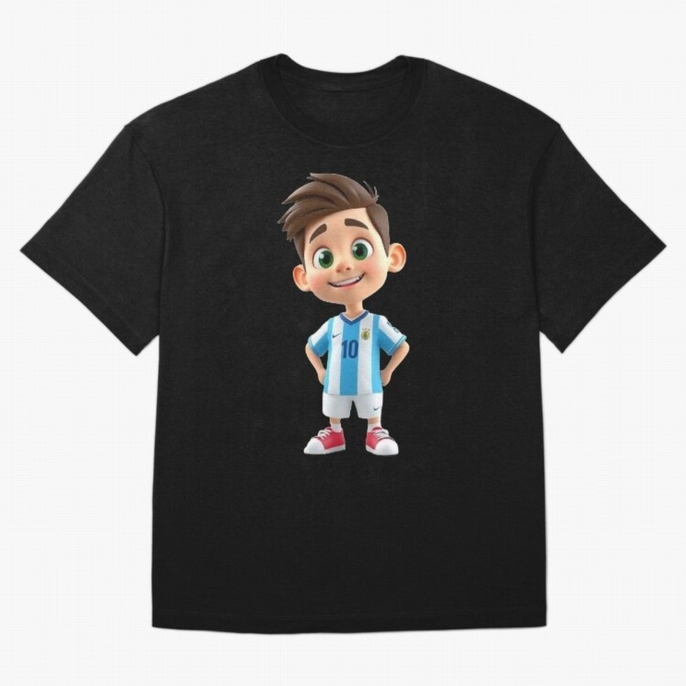 Lionel Messi Cartoon Classic T-Shirt Join Supporters Worldwide for FIFA World Cup 2026 Group Stage Spirit, Centered on Spain, Messi, CR7 and Mbappe, Football History, Final Match Energy, Crowd Noise and Once in a Lifetime Moments; Created for Match