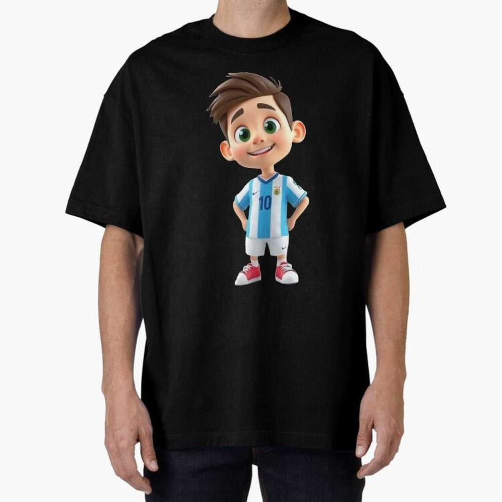 Lionel Messi Cartoon Classic T-Shirt Join Supporters Worldwide for FIFA World Cup 2026 Group Stage Spirit, Centered on Spain, Messi, CR7 and Mbappe, Football History, Final Match Energy, Crowd Noise and Once in a Lifetime Moments; Created for Match