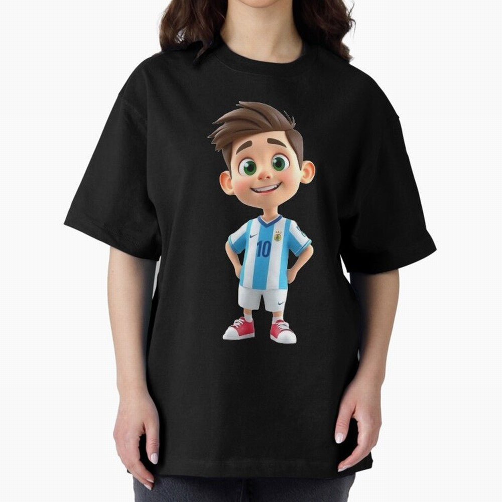 Lionel Messi Cartoon Classic T-Shirt Join Supporters Worldwide for FIFA World Cup 2026 Group Stage Spirit, Centered on Spain, Messi, CR7 and Mbappe, Football History, Final Match Energy, Crowd Noise and Once in a Lifetime Moments; Created for Match
