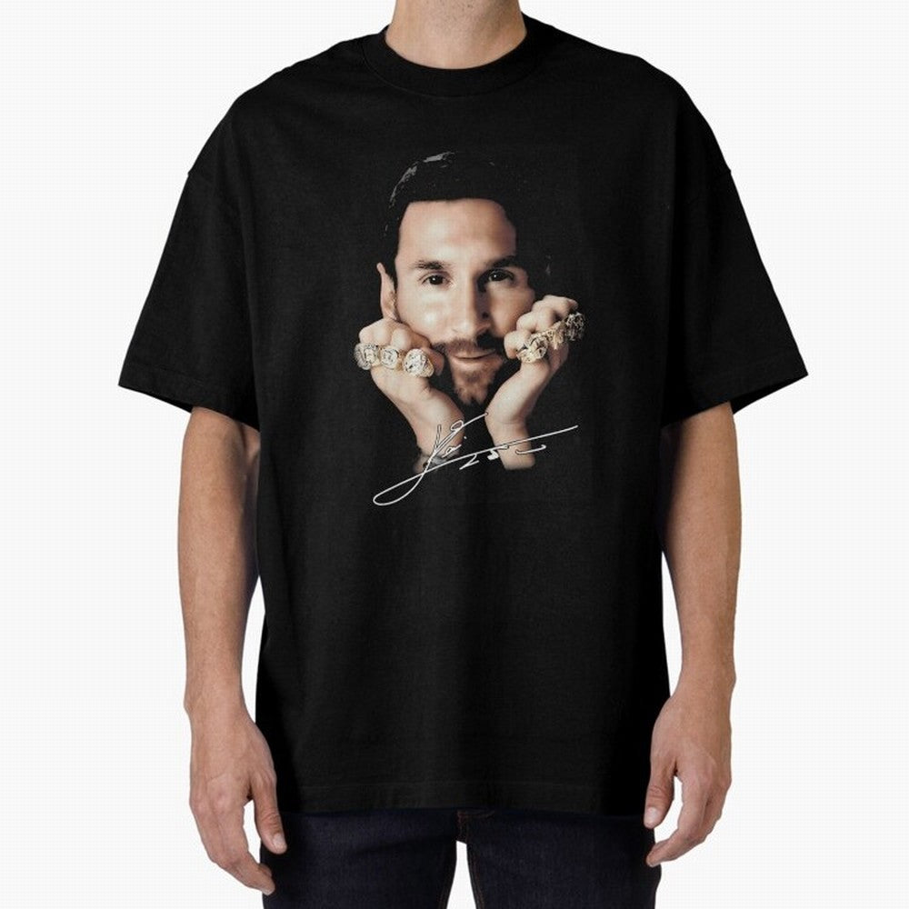Lionel Messi Big Face Essential T-Shirt Bring International Match Energy to FIFA World Cup 2026 Group Stage Driven by Messi and Cristiano Ronaldo, Spain and Netherlands Energy, Championship Spirit, Famous Goals, Roaring Crowds and International