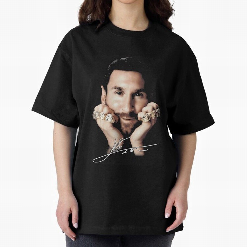 Lionel Messi Big Face Essential T-Shirt Bring International Match Energy to FIFA World Cup 2026 Group Stage Driven by Messi and Cristiano Ronaldo, Spain and Netherlands Energy, Championship Spirit, Famous Goals, Roaring Crowds and International