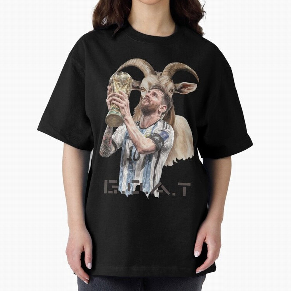 The G.O.A.T of Football, Lionel Messi Classic T-Shirt Celebrate Soccer Greatness during Match Day Hype around FIFA World Cup 2026 USA Canada Mexico, Cristiano Ronaldo, Haaland and CR7, Brazil, Worldwide Fan Energy, Dramatic Goals, Stadium Lights