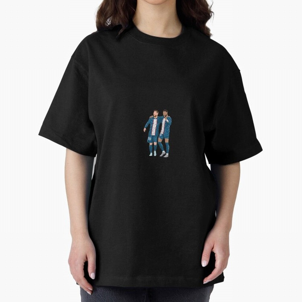 Lionel Messi and Neymar JR Minimalist Classic T-Shirt Experience the Global Stage of Match Day Hype around FIFA World Cup 2026, Cristiano Ronaldo, Portugal, Spain and Germany, Supporter Pride, Iconic Celebrations, Legendary Names and Global Match